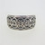 Sterling Silver Filigree Band Ring  Sz 9.25