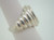Sterling Silver Tiered with Design Ring  Sz 5.5