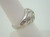 Sterling Silver Diamond Cut Dome Ring  Sz 6.5