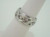 Sterling Silver Heart Design Ring  Sz 6