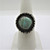 Sterling Silver File Work Turquoise Ring Size 6.5