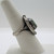 Sterling Silver File Work Turquoise Ring Size 6.5