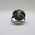 Sterling Silver File Work Turquoise Ring Size 6.5