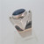 Sterling Silver Blue Lapis Minimalist Design Ring Size 8.75 