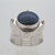 Sterling Silver Blue Lapis Minimalist Design Ring Size 8.75 