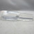 Modern Large Lead Crystal Wide Round Shallow Perfume Bottle w Cut Pattern Empty