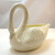 Vintage Belleek Porcelain 3D Detailed Swan Milk Creamer Pitcher or Gravy Boat