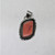 Sterling Silver File Work Coral Pendant Signed AB
