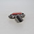 Sterling Silver File Work Coral Pendant Signed AB