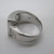 Sterling Silver AGM  CZ Buckle Designed Ring Size 12.25