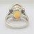 14k White Gold Bristol Large Oval Cut Citrine with Diamond Accents Ring Sz 7 3/4