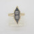 14k Yellow Gold Round Diamonds Two Peas in a Pod Design Fashion Ring Size 6 1/4