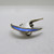 Ivar T Holth Norway Sterling Silver Enamel Guilloche Sailboat Pin