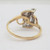 14k Yellow Gold Approx 1/4ct TW 6 Stone Diamond Fashion Ring Size 7 1/2