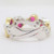 14k 2-Tone Gold 1.0ct Ruby & .20ct Diamonds Wavy Whimsical Band Ring Size 6 1/2