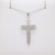 14k White Gold .17ct TW Diamond Cross Pendant Necklace with Original Tag