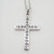 18k White Gold .27ct TW Diamond Cross Pendant Necklace with Original Tag