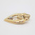 10k Yellow Gold Mother and Child Charm Heart Slide Pendant with Diamond Accent
