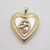 10k Yellow Gold Princess Pride Creations Mother & Child MOP Diamond Heart Locket