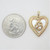 10k Yellow Gold Princess Pride Creations Mother & Child MOP Diamond Heart Locket