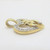 10k Yellow Gold Samuel Aaron Diamond Accents Mother and Child Heart Pendant