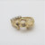10k Yellow Gold Samuel Aaron Mother & Child Heart Pendant with 3 Diamond Accents