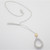 10k 2-Tone Gold Approx 1/3ctTW Diamond Pave Drop Earrings & Pendant Necklace Set