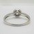 14k White Gold .50ct TW Diamond Halo Engagement Ring Size 9