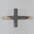 Cross Shaped Sterling Silver Ring Size 13.25