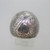 Sterling Silver Dome Ring with Floral Etched Design Size 6