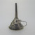 Sterling Silver funnel Charm With Floral Design Marked Mexico