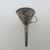 Sterling Silver funnel Charm With Floral Design Marked Mexico