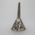Sterling Silver funnel Charm With Floral Design Marked Mexico