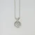 14k White Gold Approx .20ct Diamond Solitaire Pendant Choker Necklace