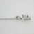 14k White Gold Approx .20ct Diamond Solitaire Pendant Choker Necklace