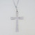14k White Gold Cross Pendant with 1/6ct TW Diamond Accents & Original Tag
