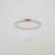 10k White Gold Stackable Ring Diamond Pave with Citrine November Birthstone Sz 7