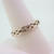 Sterling Silver Harley Davidson Braided Ring with Rose Gold Tone Size 9