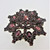 Gold Filled Czech Bohemian Garnet Cluster Starburst Pin Brooch