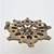Gold Filled Czech Bohemian Garnet Cluster Starburst Pin Brooch
