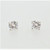 14K White Gold 0.90cttw Round Diamond Stud Earrings