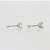 14K White Gold 0.90cttw Round Diamond Stud Earrings