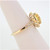 14K Yellow Gold 2.73ct Oval Yellow Sapphire Diamond Halo Fashion Ring Size 6.5