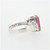 Ben Kho 14K White Gold Pink Tourmaline Diamond Accents Fashion Ring Size 7