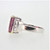 Ben Kho 14K White Gold Pink Tourmaline Diamond Accents Fashion Ring Size 7