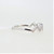 10K White Gold Diamond Zig Zag Fashion Band Ring Size 7