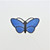 Norway Aksel Holmsen Sterling Silver Enamel Guilloche Butterfly Pin Brooch