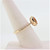 14K Yellow Gold Oval Citrine Diamond Halo Band Fashion Ring Sz 7.25