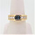 18K Yellow Gold Oval Green Spinel Diamond Accented Band Statement Fashion Ring Sz 8