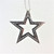 14K White Gold APP .50cttw Diamond Accented Star Pendant Necklace 15"